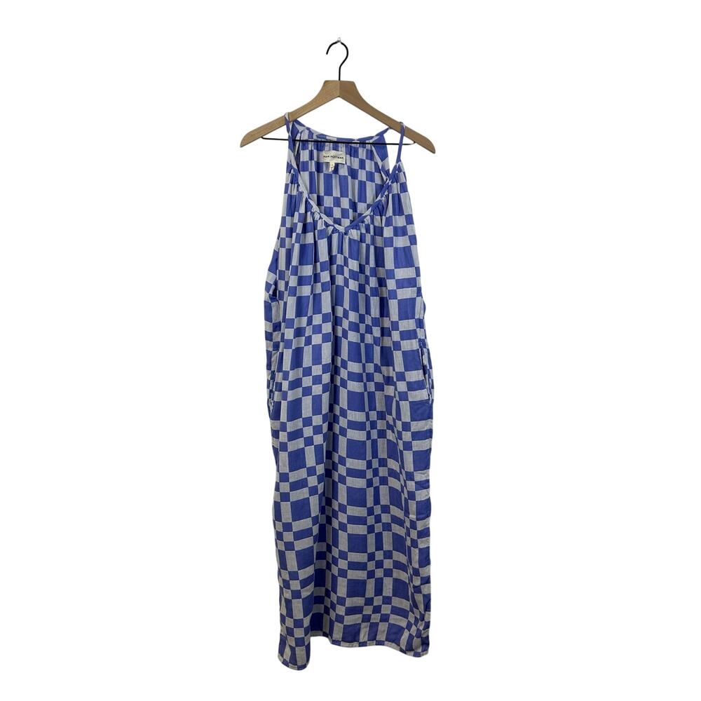 Mara Hoffman Blue & White checkered Sydney Dress Size s - Picture 4 of 9